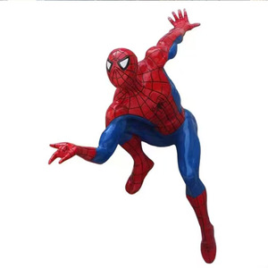Scultura Marvel di Spider-Man a Grandezza Naturale, Resistente in Fibra di Vetro per Esterni, Iron Man Supereroe in Resina, Decorazione Artistica Artigianale per Pasqua - Product Image 6