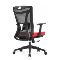 Chaise de bureau ergonomique moderne pivotante en maille avec support lombaire réglable pour ordinateur, chaise d'étude, vente en gros directe usine de mobilier