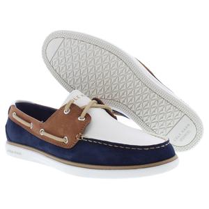 Chaussures bateau pour homme Cole Haan Grandpro Windward Dk Sequoia Navy Blazer Ivory - Product Image 4