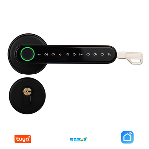 Serrure de porte intelligente MYQ Tuya, déverrouillage sans fil par empreinte digitale, mot de passe, clé mécanique pour porte en bois, bureau, hôtel - Product Image 5