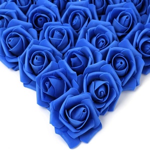 Vente en gros de têtes de roses artificielles en soie, légères, faites à la main, 10 cm, 20 couleurs, décoratives pour mariage et maison, livraison rapide - Product Image 1