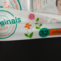 Emballage plastique PE pour couches bébé, 50 pièces, sac en plastique imprimé