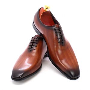 Classy Formal Business <b>Shoes</b> Genuine Leather Printed Men Dress <b>Shoes</b> - Product Image 5