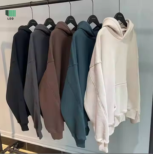High Quality 100% Cotton <strong>Hoodies</strong> Custom Screen Print Logo Plain Thick Heavyweight Oversized Blank <strong>Hoodies</strong> Pullover Blank <strong>Hoodies</strong> - Product Image 1