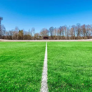 Césped artificial de alta calidad directo de fábrica para fútbol y certificación de fútbol