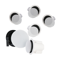 Système de haut-parleurs de plafond HIFI 8 pouces 80W avec subwoofer, ensemble de 6 enceintes home cinéma 2.0 canaux, télécommande, pour fêtes et ordinateurs