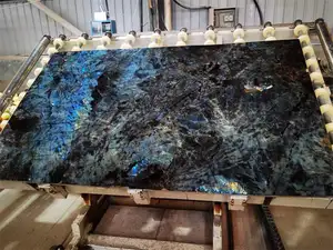 주방 조리대 용 최고급 이국적인 럭셔리 블루 레무리아 스톤 블루 래브라도라이트 화강암 석판
