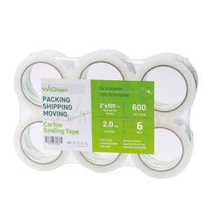 Fabricant Vente en gros Ruban acrylique BOPP simple face sensible à la pression Rouleau de 2 "Largeur 100 Yard Longueur Carton Scellage - Product Image 1