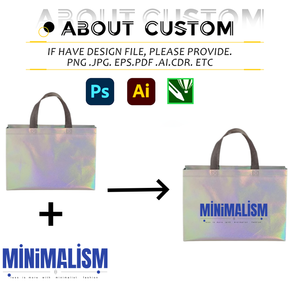 Bolsa de tela no tejida con logotipo personalizado, recubrimiento láser deslumbrante, reutilizable, con asas, para <span class=keywords><strong>compras</strong></span>, supermercado, regalos y días festivos - Product Image 4