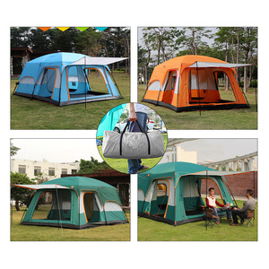 Tente de <span class=keywords><strong>camping</strong></span> familiale 3 saisons 2 chambres 1 séjour extérieur 210D Oxford - Product Image 4