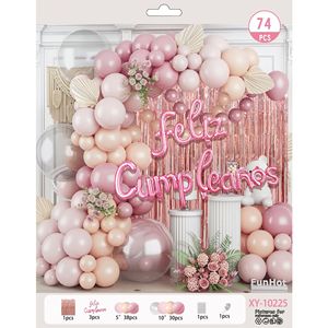 Kit <span class=keywords><strong>de</strong></span> Guirnalda <span class=keywords><strong>de</strong></span> Globos <span class=keywords><strong>de</strong></span> Cumpleaños Feliz Cumpleaños <span class=keywords><strong>en</strong></span> Español, Decoración <span class=keywords><strong>de</strong></span> Fiesta <span class=keywords><strong>en</strong></span> Dorado, Plateado y Blanco, Fondo para Fotos, Juego <span class=keywords><strong>de</strong></span> 74 Piezas, Venta al Por Mayor <span class=keywords><strong>de</strong></span> Fábrica - Product Image 3