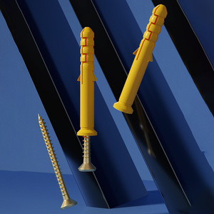 พุกพลาสติกไบฟิต M6 สีเหลืองชุบสังกะสี เกรด A สำหรับงานก่อสร้าง - Product Image 2