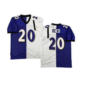 Maglia da rugby da uomo in stile vintage con cuciture, 20 Ed Reed, 52 Ray Lewis, taglie S - 3XL - Product Image 2