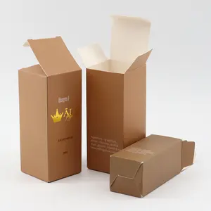 Custom logo printed gold foil cosmetic beauty product packaging paper boxes for small business