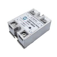 FQFER SSR-25DA miniatur fase tunggal Relay keadaan padat AC 5V penggunaan pelindung tersegel