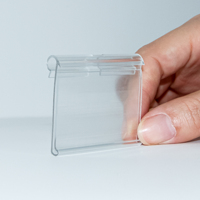 Porte-étiquettes autocollants en PVC, support personnalisé pour panneaux de prix, panneaux grillagés et crochets de mur à lattes