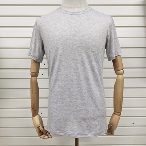 100 % Polyester Unbedruckte Hemden graues Farb-T-Shirt auf Lager Damen Herren Rundkragen Sublimations-T-<span class=keywords><strong>Shirts</strong></span> für individuelles Design - Product Image 4