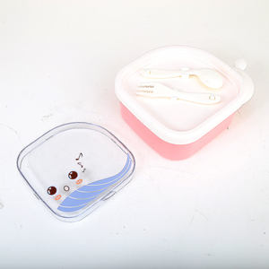 子供用ランチボックス、餌入れとカトラリー付き、漫画デザインの弁当箱、カトラリー付き食品保存容器、630ml - Product Image 3