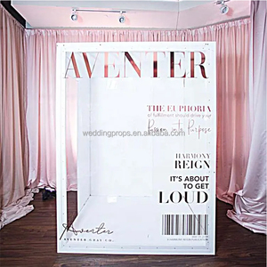 Weddings &amp; Parties PVC Magazine <strong>Photo</strong> <strong>Booth</strong> <strong>Box</strong> Backdrop for Decorations &amp; Photography Durable Easy-to-Use Packaged in Carton - Product Image 2
