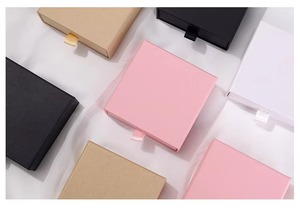 Biểu Tượng Tùy Chỉnh/Có Kích Thước Các Tông Đồ Trang Sức Hộp Quà Tặng Thiết Lập Trượt Ngăn Kéo Nắp Miếng Bọt Biển Matt Cán Cho Vòng Cổ <span class=keywords><strong>Nox</strong></span> Đồ Trang Sức Bao Bì - Product Image 6