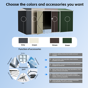 ESGC1015-H260 <span class=keywords><strong>Abri</strong></span> <span class=keywords><strong>de</strong></span> voiture <span class=keywords><strong>de</strong></span> haute qualité 10 x 15 pieds avec toit <span class=keywords><strong>en</strong></span> acier galvanisé, <span class=keywords><strong>abri</strong></span> <span class=keywords><strong>de</strong></span> voiture <span class=keywords><strong>en</strong></span> métal, auvent et <span class=keywords><strong>abri</strong></span> pour voiture - Product Image 6