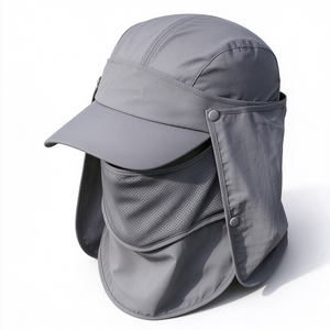 Sombrero para el Sol UPF50+ para Actividades al Aire Libre, Transpirable, de Nailon y Poliéster, con Solapa para el Cuello y Cubierta Facial Extraíble para Pesca, Senderismo y Ciclismo - Product Image 4