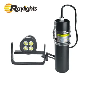 Underwater wide angle diving scuba flashlight rechargeable diving light canister