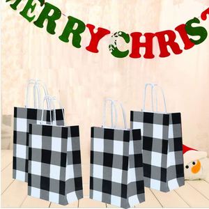 Christmas Paper Birthday Kraft Party <b>Bags</b> with Handle for Christmas Wedding High Tear Resistance Load Capacity Paper <b>Bag</b> - Product Image 5