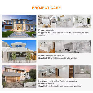 Muebles de diseños modernos personalizados listos para montar, armarios de almacenamiento, juegos completos de armarios de cocina de madera blanca - Product Image 6