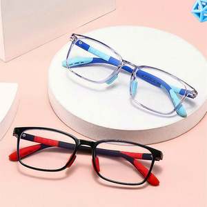 Gafas de Computadora Cuadradas TR90 para Niños y Niñas, con Logotipo Personalizado, Alta Calidad 2025, Anti Luz Azul, Montura Óptica - Product Image 4