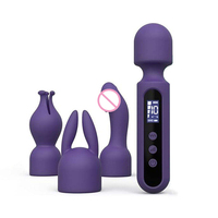 Kits de vibrateurs Gelance pour couples, jouets sexuels pour adultes, 3 accessoires, stimulateur clitoridien, point G, gland, vibromasseur, LCD, USB