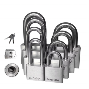 Candado de Seguridad Marino de Acero Inoxidable 304, Candado para Exteriores Resistente al Agua y al Óxido, con Grillete Largo Antirrobo, Candado para Puerta de 30 mm, Herraje para Barcos - Product Image 3