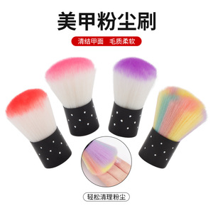 Cepillo para Polvo de Uñas con Cerdas Suaves y Cabeza Grande, Cepillo de Limpieza de Uñas, Brocha para Polvo de Maquillaje - Product Image 1