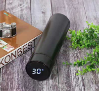 Bouteille d'eau intelligente en acier inoxydable avec application UV, rappel LED pour boire, affichage de la température, haut-parleur, gobelets isothermes, vente en gros, luxe