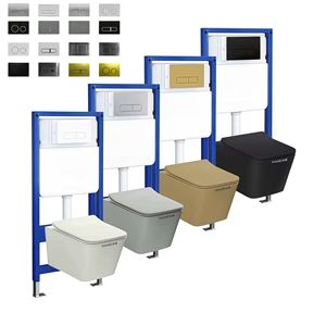 Tanque de <span class=keywords><strong>inodoro</strong></span> sanitario de doble descarga oculto de diseño moderno, <span class=keywords><strong>inodoro</strong></span> colgante de pared con tanque de agua oculto de cerámica para Baño - Product Image 1