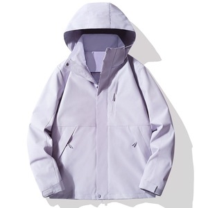 เสื้อแจ็คเก็ตกันลมสำหรับผู้หญิงสีทึบพร้อมซับในชุดทำงานฤดูหนาว - Product Image 2