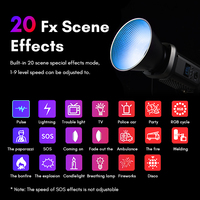 TOLIFO 235W RGB Full-Color Handheld COB LED Mono Light Continu BI-COLOR 2700-6500K SK-200DRGB PHOTOGRAPHIE STUDIO VIDEO LIGHT