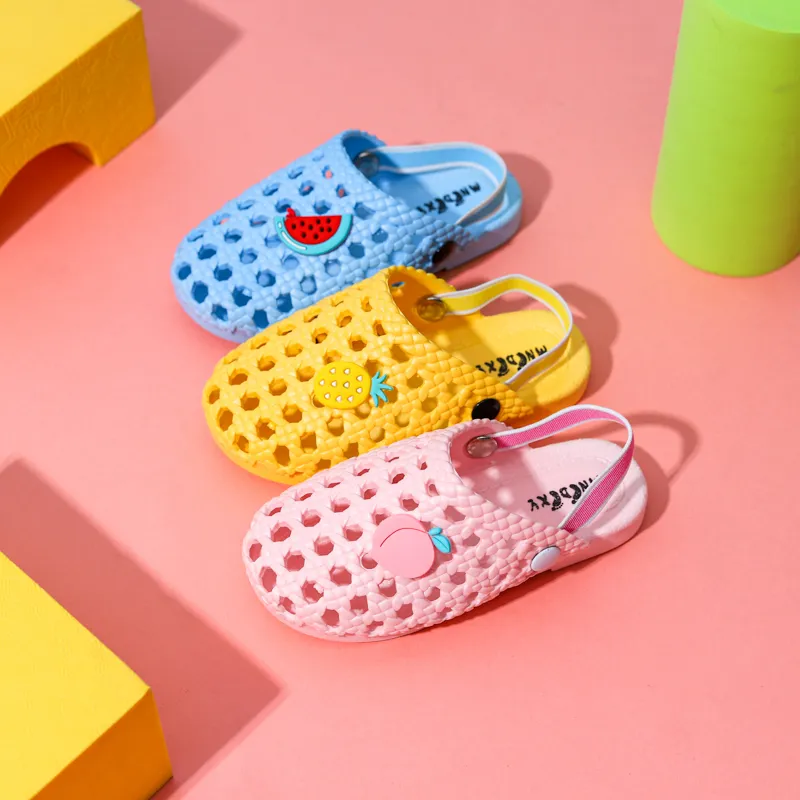 Summer cross Sandals slippers kids Indoor Garden cartoon design baby slides shoes for girls boys Kinderpantoffels