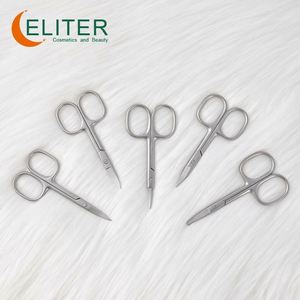 Eliter-Tijeras de manicura de acero inoxidable con hoja curva clásica, herramientas de belleza, extensión de cutículas y pestañas - Product Image 3