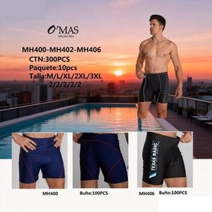 Short de bain pour homme Team Magic, séchage rapide, bleu uni, taille mi-haute, taille élastique, style sportif, imprimé rayures latérales, Spandex Nylon - Product Image 3