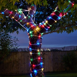 Guirnalda de Luces LED Solares para Exteriores, Impermeable, 8 Modos, 10 m, 100 LED, Tubo de PVC Multicolor, para Jardín, Patio, Navidad - Product Image 3