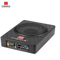 Subwoofer de voiture HYANKA SODA-10ASW OEM ODM de 10 pouces sous le siège avec amplificateur, subwoofer actif 100W RMS, système audio de voiture, haut-parleurs