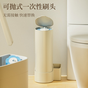 Toilet <b>Brush</b> With Replaceable Head Long Handle Wall Mountable For Bathroom Cleaning - Product Image 2