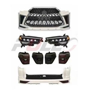 Los repuestos adecuados para 4 runner 2010-2021 cambio al modelo <span class=keywords><strong>Lexus</strong></span> contienen parachoques delantero y trasero con rejilla y lámparas automáticas - Product Image 1