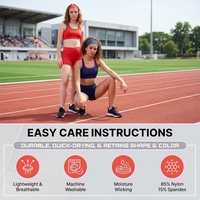 Ensembles de vêtements de yoga et de sport personnalisés pour filles, débardeurs courts sans manches et shorts de cyclisme, survêtement de volley-ball pour adolescentes et enfants