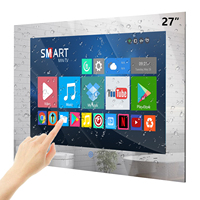 Pantalla Impermeable Integrada para Baño, Espejo Mágico de 24 y 32 Pulgadas, Reproductor Multimedia, Proyecto Hotel de Lujo, Monitor con Asistente de Google