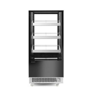 Arktic 300L 230V/480W 650x833x(H)1460mm Refrigerated <b>Display</b> <b>Case</b> with 3 Inclined Shelves Showcase Product - Product Image 1