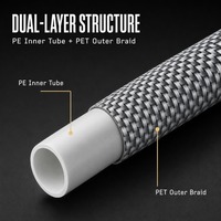 Tuyau d'arrivée d'eau pour lave-linge entièrement automatique, anti-explosion, flexible et extensible, pour raccord de robinet
