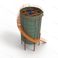 Nouvelle ligne de production de raffinerie d'huile de palme avec cuve de clarification et étang, machine de cuisson, en acier inoxydable, 1000 kg/h