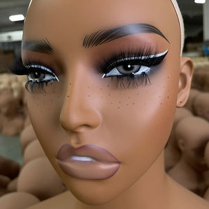 Buste de Mannequin Féminin Réaliste Présentoir pour Perruque Noire ou Brune avec Caractéristique Grande Taille pour Adultes - Product Image 6